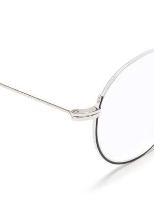 Detail View - Click To Enlarge - STEPHANE + CHRISTIAN - 'Milli 02' half frame metal optical glasses