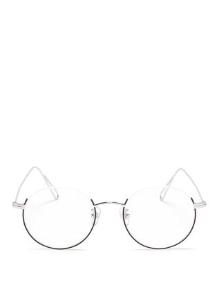 Main View - Click To Enlarge - STEPHANE + CHRISTIAN - 'Milli 02' half frame metal optical glasses