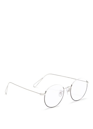 Figure View - Click To Enlarge - STEPHANE + CHRISTIAN - 'Milli 02' half frame metal optical glasses