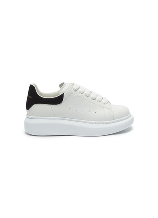 Main View - Click To Enlarge - ALEXANDER MCQUEEN - Lace up chunky outsole kids sneakers
