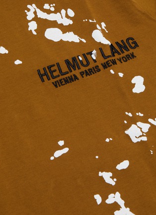  - HELMUT LANG - LOGO PRINT PAINT SPLATTER T-SHIRT