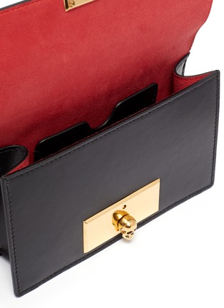 Detail View - Click To Enlarge - ALEXANDER MCQUEEN - Skull lock leather crossbody bag