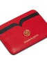 Detail View - Click To Enlarge - ALEXANDER MCQUEEN - 'Liberty' logo embellished leather cardholder