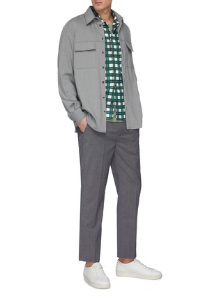 Figure View - Click To Enlarge - JOSEPH - 'Isaac' check twill shirt