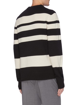 Back View - Click To Enlarge - JOSEPH - Bi-coloured Strip Sweater