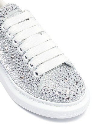 Detail View - Click To Enlarge - ALEXANDER MCQUEEN - 'Oversized sneakers' in strass
