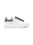 Main View - Click To Enlarge - ALEXANDER MCQUEEN - 'Larry' holographic glitter oversized sneakers
