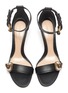 Detail View - Click To Enlarge - ALEXANDER MCQUEEN - Butterfly jewel embellished calf leather sandals
