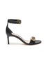 Main View - Click To Enlarge - ALEXANDER MCQUEEN - Butterfly jewel embellished calf leather sandals
