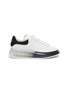 Main View - Click To Enlarge - ALEXANDER MCQUEEN - Contrast degrade transparent sole leather sneakers