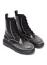 Detail View - Click To Enlarge - ALEXANDER MCQUEEN - Hybrid stud combat boots