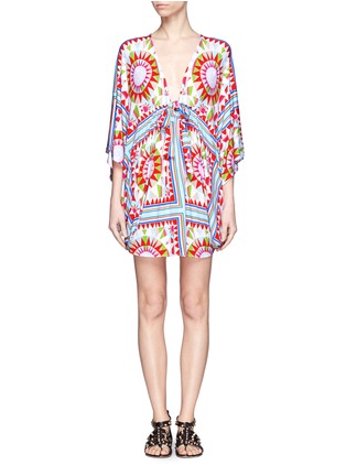 Main View - Click To Enlarge -  - Shati print jersey poncho