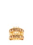 Main View - Click To Enlarge - ALEXANDER MCQUEEN - Stud and bar embellished skull ring