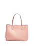 Detail View - Click To Enlarge - ANYA HINDMARCH - 'Smiley Ebury Shopper' leather tote