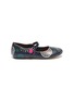 Main View - Click To Enlarge - WINK - 'Mary Jane' firework print leather kids flats
