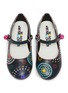 Figure View - Click To Enlarge - WINK - 'Mary Jane' firework print leather kids flats