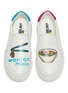 Figure View - Click To Enlarge - WINK - 'Wonton Mein' slogan graphic print kids slip-on sneakers