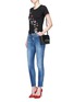 Figure View - Click To Enlarge - ALEXANDER MCQUEEN - Moth and skull print T-shirt