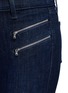 Detail View - Click To Enlarge - J BRAND - 'Carina' zip moto skinny denim pants