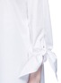 Detail View - Click To Enlarge - TIBI - Tie cuff poplin shirt tunic