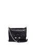 Main View - Click To Enlarge - ALEXANDER MCQUEEN - Twin skull quilted butterfly leather satchel
