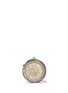 Main View - Click To Enlarge - ALEXANDER MCQUEEN - Skull embellished pocket watch leather round clutch