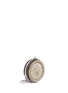 Figure View - Click To Enlarge - ALEXANDER MCQUEEN - Skull embellished pocket watch leather round clutch