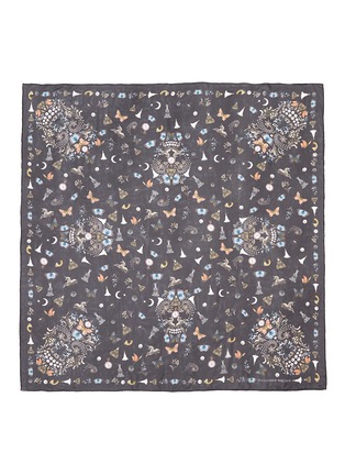 Main View - Click To Enlarge - ALEXANDER MCQUEEN - 'Night Obsession' skull print silk chiffon scarf