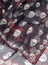 Detail View - Click To Enlarge - ALEXANDER MCQUEEN - Skull doodle silk chiffon scarf