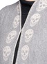 Detail View - Click To Enlarge - ALEXANDER MCQUEEN - Skull jacquard cashmere cape
