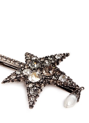 Detail View - Click To Enlarge - ALEXANDER MCQUEEN - 'Surreal Obsession' Swarovski crystal star hair clip
