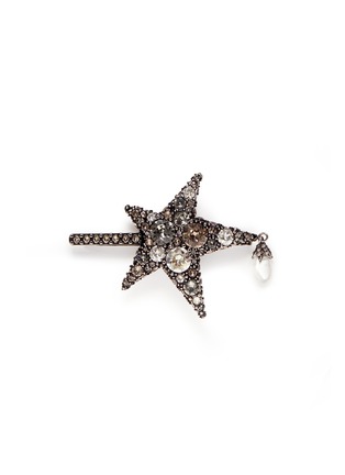 Main View - Click To Enlarge - ALEXANDER MCQUEEN - 'Surreal Obsession' Swarovski crystal star hair clip