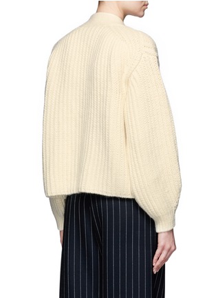 Back View - Click To Enlarge - ACNE STUDIOS - 'Hadlee' chunky knit cardigan