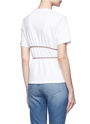 Back View - Click To Enlarge - ACNE STUDIOS - 'Kiri' wavy cord cotton T-shirt