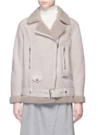 Main View - Click To Enlarge - ACNE STUDIOS - More She Sue' lambskin shearling motorcycle jacket