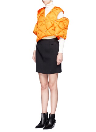Detail View - Click To Enlarge - ACNE STUDIOS - 'Baltimore Down' convertible quilted puffer coat