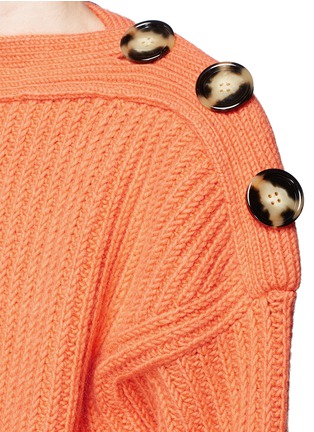 Detail View - Click To Enlarge - ACNE STUDIOS - 'Holden' split shoulder chunky knit sweater
