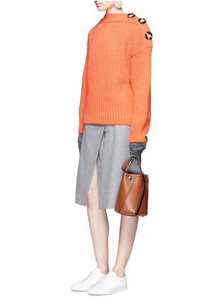 Figure View - Click To Enlarge - ACNE STUDIOS - 'Holden' split shoulder chunky knit sweater