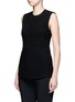 Front View - Click To Enlarge - VICTORIA BECKHAM - Built-in bustier wool sleeveless top