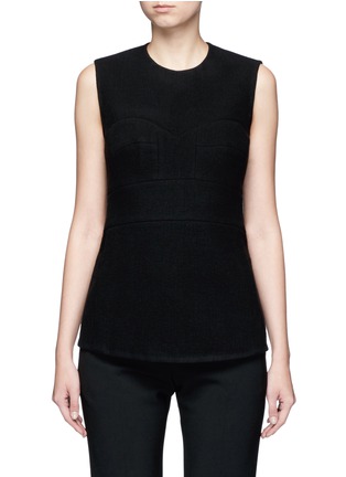 Main View - Click To Enlarge - VICTORIA BECKHAM - Built-in bustier wool sleeveless top
