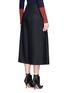 Back View - Click To Enlarge - VICTORIA BECKHAM - Tuck pleat wool flannel culottes