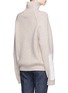 Back View - Click To Enlarge - VICTORIA BECKHAM - Military elbow patch turtleneck wool sweater