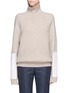 Main View - Click To Enlarge - VICTORIA BECKHAM - Military elbow patch turtleneck wool sweater
