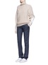 Figure View - Click To Enlarge - VICTORIA BECKHAM - Military elbow patch turtleneck wool sweater