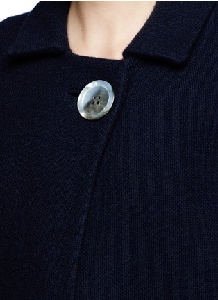 Detail View - Click To Enlarge - VICTORIA BECKHAM - Mother of pearl button wool-cashmere mens coat