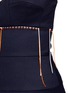 Detail View - Click To Enlarge - VICTORIA BECKHAM - Knotted stripe strapless wool bustier dress