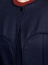 Detail View - Click To Enlarge - VICTORIA BECKHAM - Ribbed raglan sleeve wool twill jacket