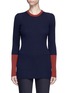 Main View - Click To Enlarge - VICTORIA BECKHAM - Slim fit long rib knit sweater