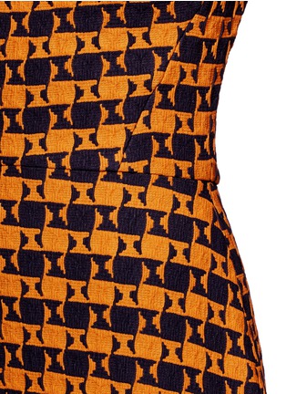 Detail View - Click To Enlarge - VICTORIA BECKHAM - Check pattern wool blend dress