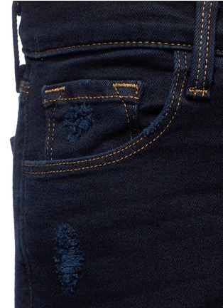 Detail View - Click To Enlarge - J BRAND - Distressed low rise skinny jeans